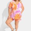 Ritera Supersoft Tie Dye T-Shirt Shorts Lounge Suit - 4XL_26