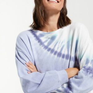 sunburst tie dye pullover